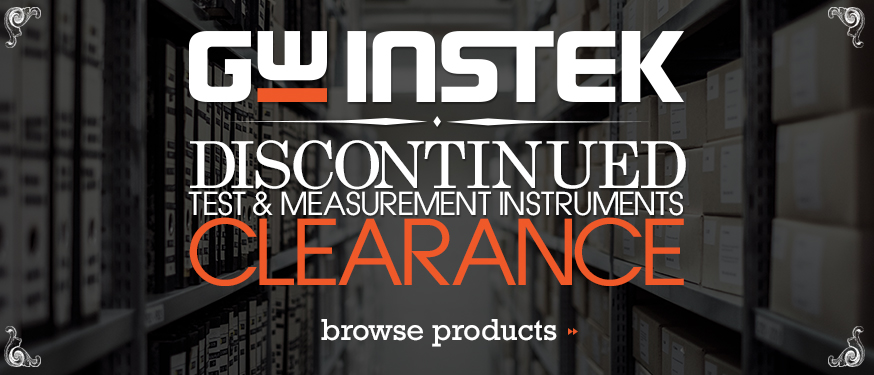 Discontinued Test Tool Clearance Sale from GW Instek