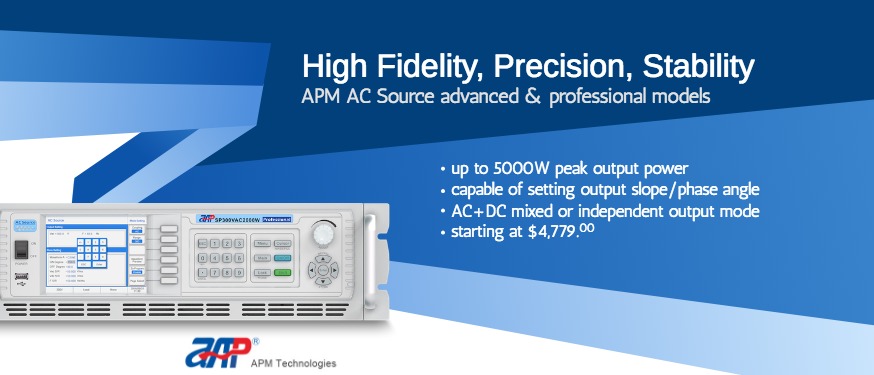 APM AC Source advanced & professional models