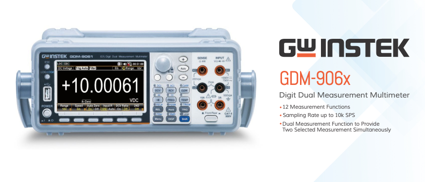 GW Instek New Product Introduction: GDM-906X High Precision Bench DMM