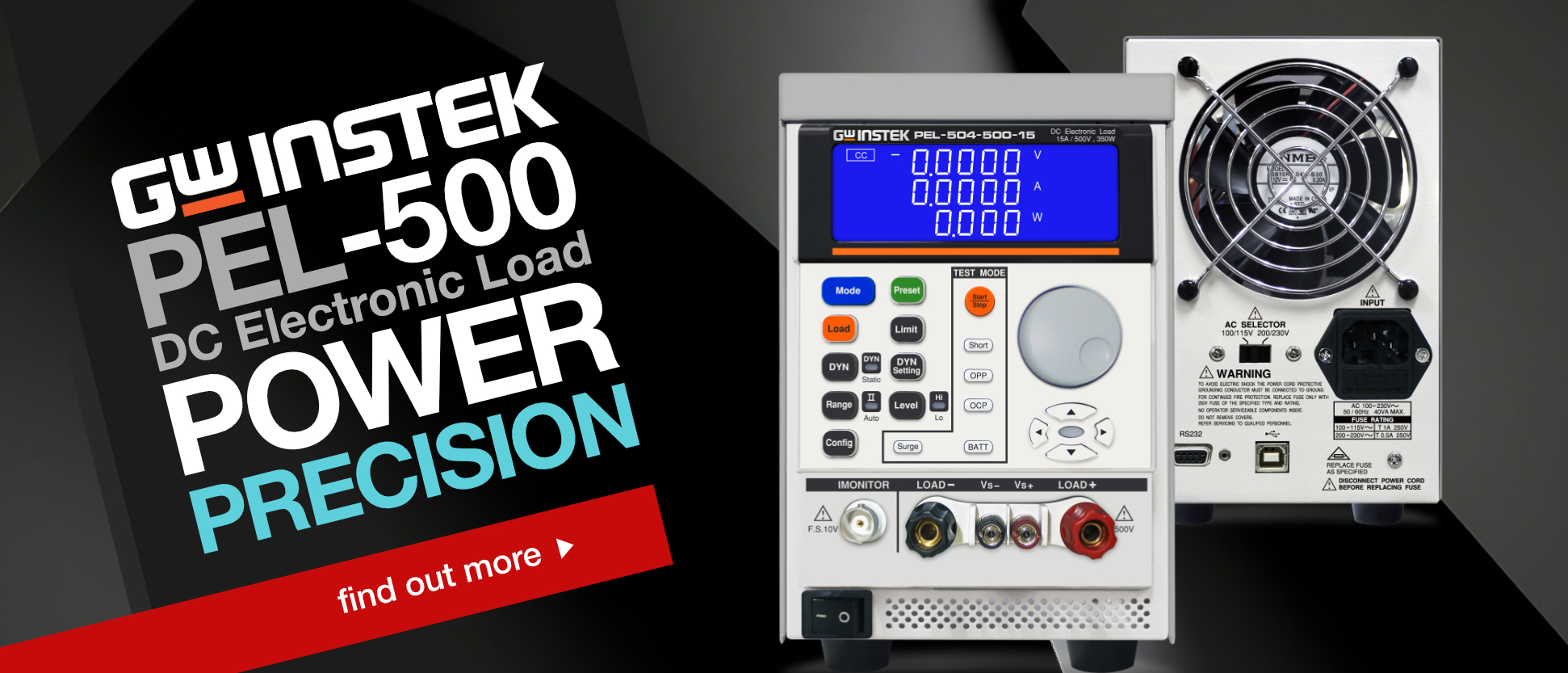 PEL-500 Series DC Electronic Load New Product Announcement